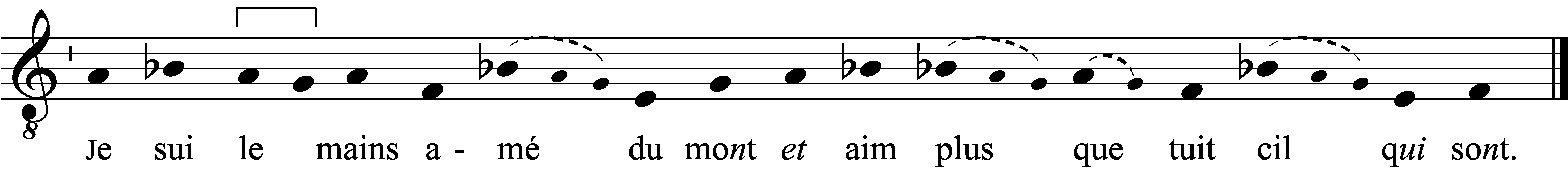 Refrain musical notation